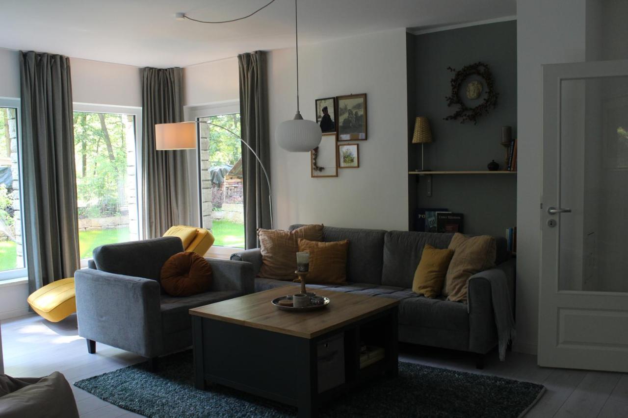 Moderne Wohnung Im Skandinavischen Stil Am Waldrand Schwielowsee Esterno foto