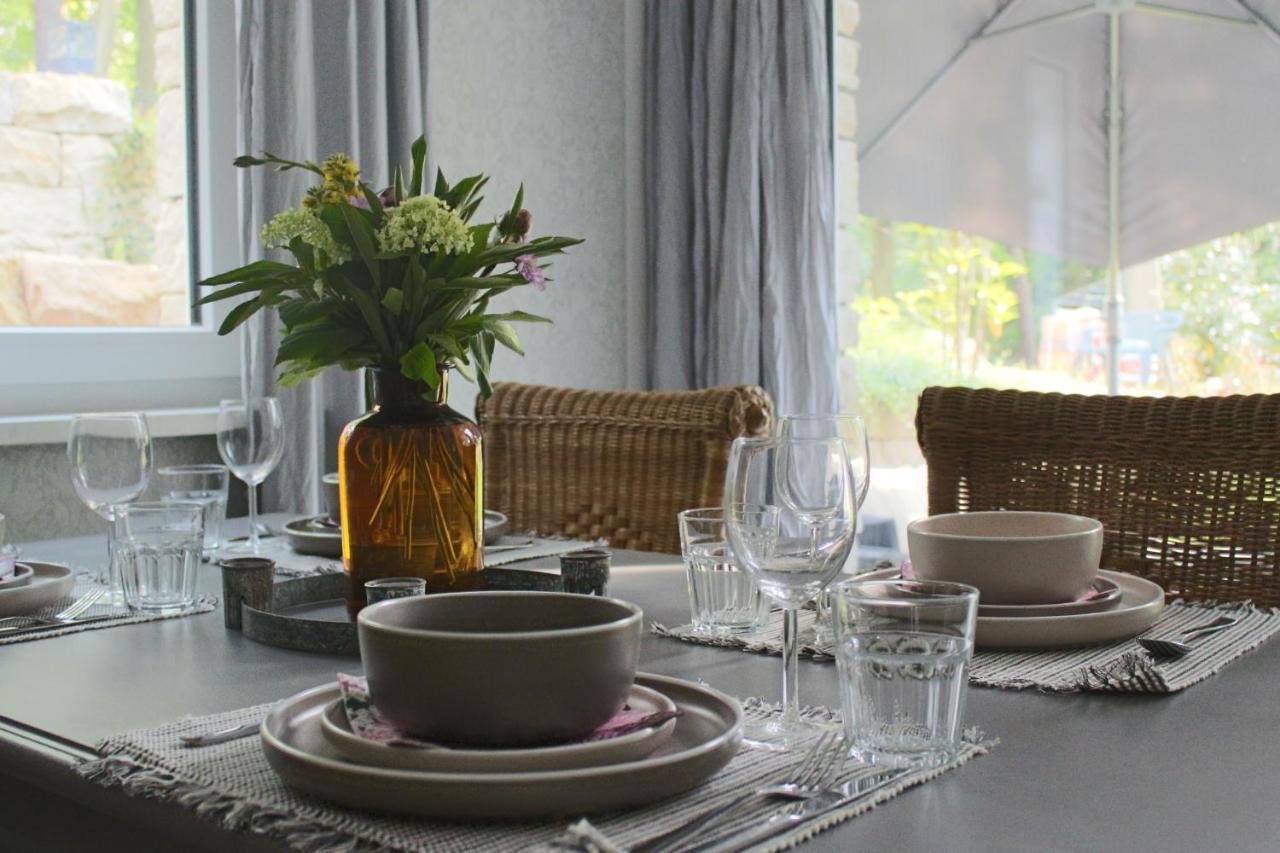 Moderne Wohnung Im Skandinavischen Stil Am Waldrand Schwielowsee Esterno foto